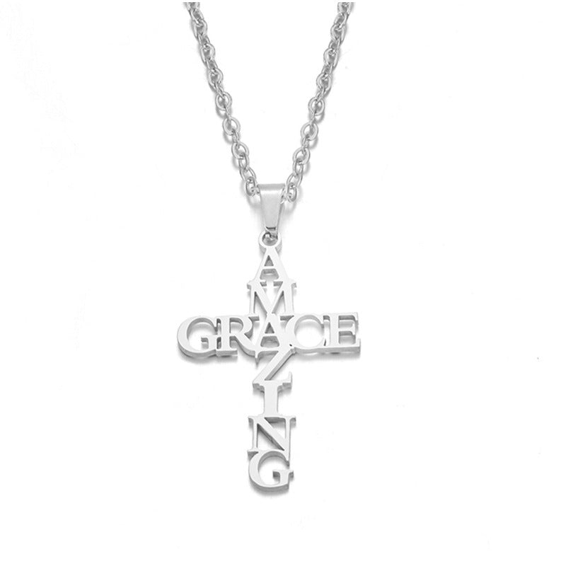 Saved By His Amazing Grace Necklace