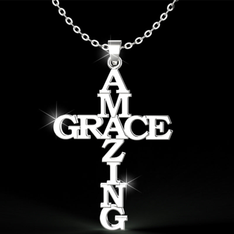 Saved By His Amazing Grace Necklace