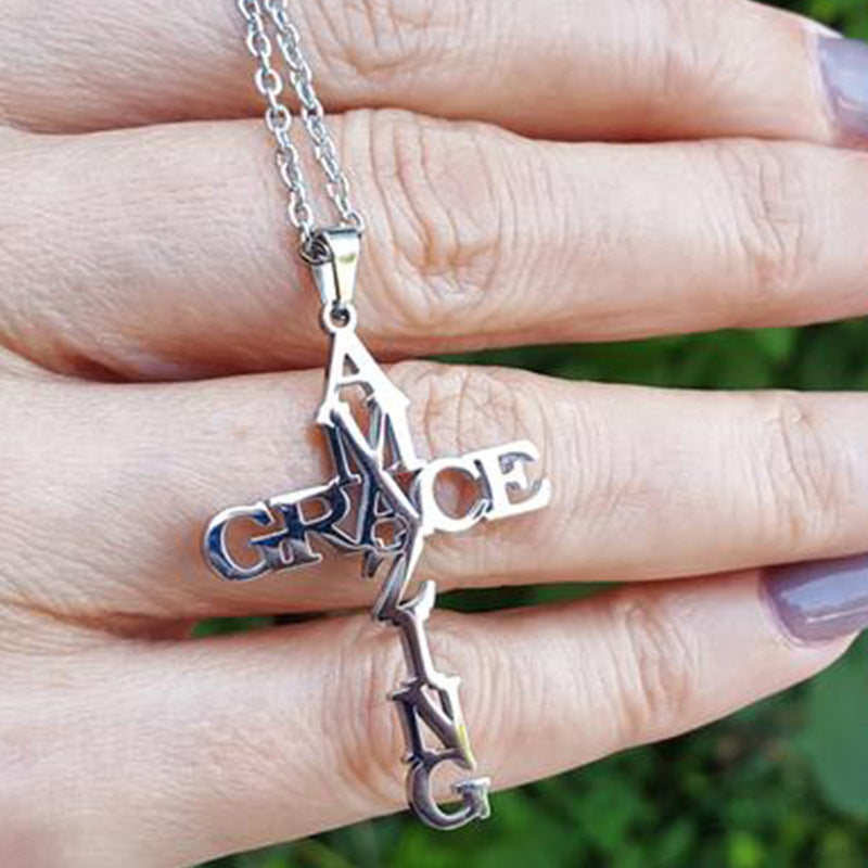 Saved By His Amazing Grace Necklace