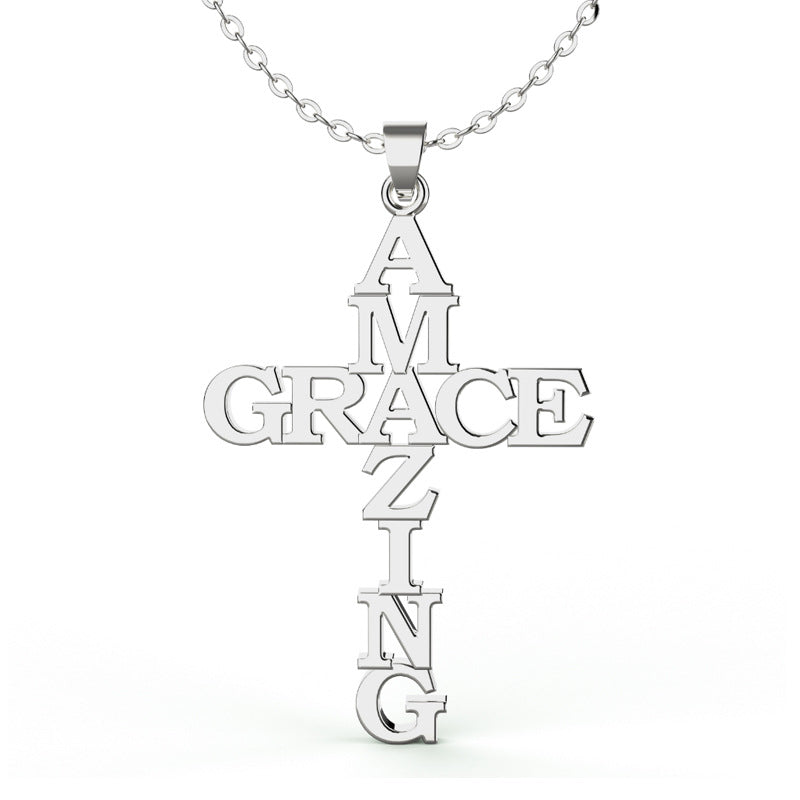 Saved By His Amazing Grace Necklace